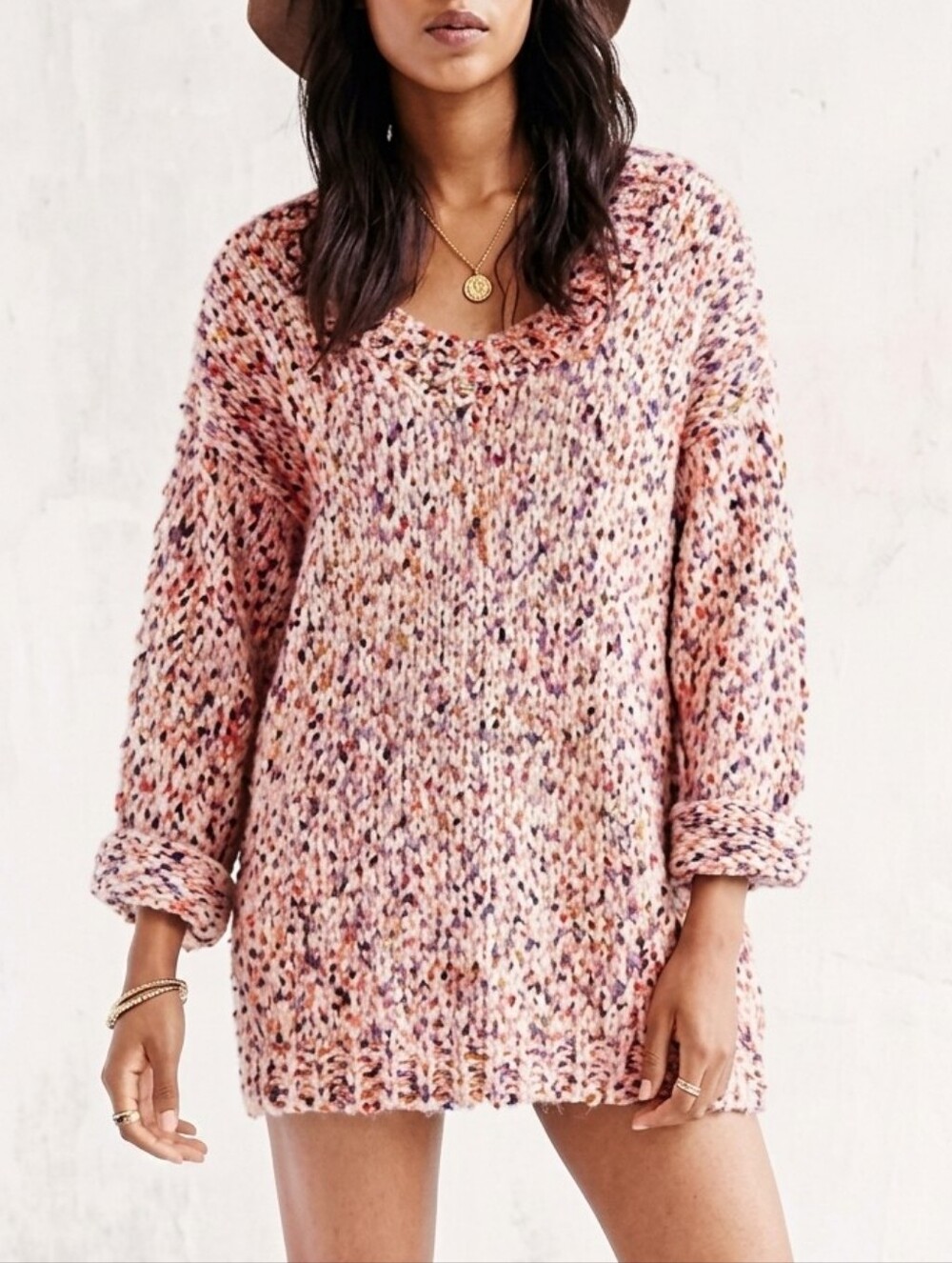 Urban Outfitters Ecote Alpaca Wool Blend Speckled Knit Sweater
